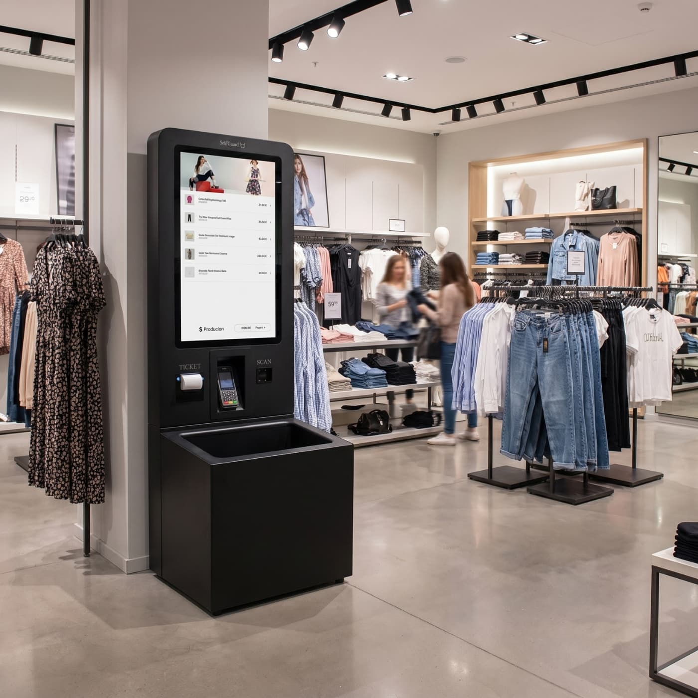 Diseño compacto para el punto de checkout