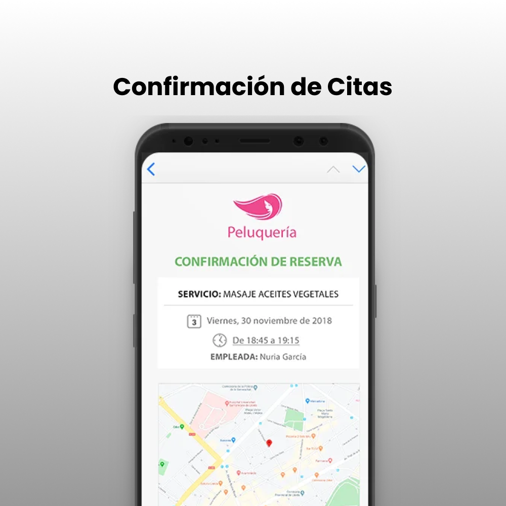 pantalla confirmacion