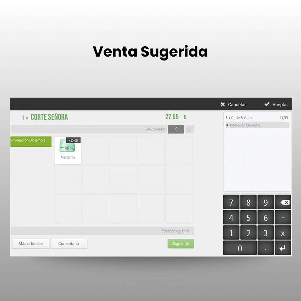 Pantalla Venta Sugerida